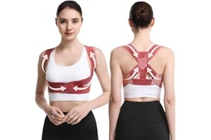 GGUFAY Correttore Postura, Busto Correttore Posturale Regolabile, Fascia Lombare Supporto Schiena, Postura Schiena Donna, per Schiena Dritta, Supporto Dritto, Raddrizza Spalle Schiena Dritta