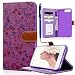 Produktbild iPhone 7 Plus Hülle, Yokata PU Leder Flip Vintage Farbig Blumen Case Motiv Weich TPU Silikon Backcover mit Credit Card Slots Brieftasche Tasche + 1 x Kapazitive Feder