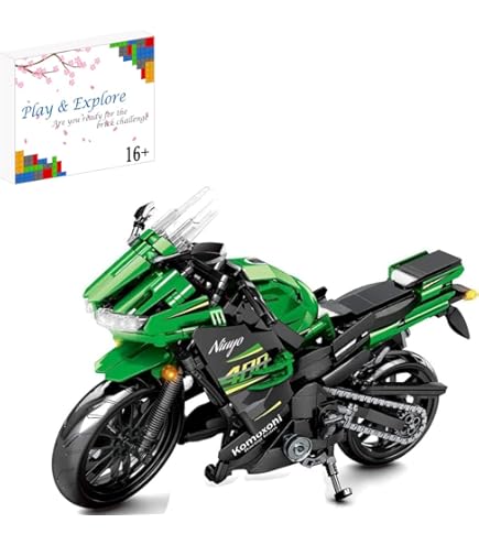 Technical MOC Construction Bricks Motorcycle Model Creative Building Kit Assembly Toys Educational Gift For Children Boys Girls - 26 - View #5