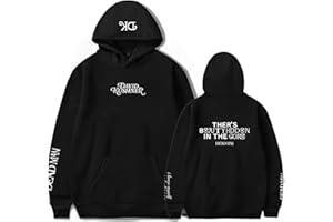 OUHZNUX Sudaderas con Capucha David Kushner Sudaderas con Capucha Hombres Mujeres Pop Gráficos Estampados Unisex Tendencia Hip Hop Suéter con Bolsillo Canguro XS-3XL