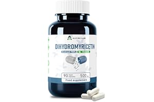 Alzuro Labs Dihidromiricetina (DHM) 500 mg – 90 capsule vegane | Disintossicazione e supporto epatico | Integratore ad alta potenza | Testato da terzi | Certificato GMP