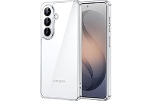 JETech Skal för Samsung Galaxy S26, Anti-Gulning, Klar | Med Kameralinsskydd, Stötsäker, Repfri Hårt PC Baksida, Slitstark Transparent TPU-Bumper