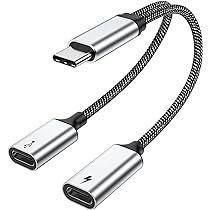 Adattatore USB-C 2 In 1 SinLoon – Ricarica PD 100W E Audio 3.5mm, Trasferimento Dati 10 Gbps, Compatibile Con Laptop, MacBook E Tablet