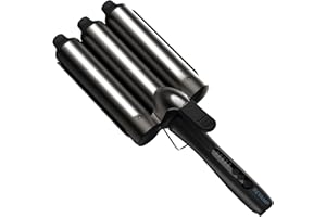 Revamp Progloss Boho Beach Waver XL – 38-mm-Waver mit 3 Fässern für geschmeidige, große Beach-Wellen – Variable Hitzestufen u
