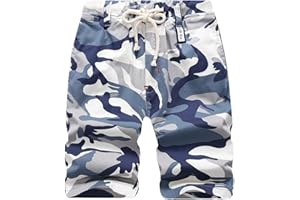 TOKYMOON Jungen Camouflage Shorts Cargo Shorts Kinder Sommer Bermuda Kurze Hosen Freizeithose Jungen Shorts Camouflage Kinder Kurze Hosen mit Gummizug