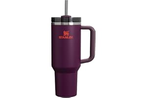 ‎STANLEY Stanley Quencher H2.0 Flowstate Trinkflasche Mit Strohhalm 1.2L - Thermobecher Kühlt 11 Stunden - 48 Stunden Eisgekühlt - Spülmaschinenfest - Thermosflasche BPA Frei - Edelstahl Trinkbecher - Plum