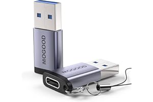 MOGOOD Adattatore USB C Femmina a USB 3.0 Maschio, Connettore Cavo Caricatore Tipo C per per Apple MagSafe Watch Phone 14 13 Mini Pro Max, MacBook, iPad, Galaxy Note, Google Pixel 5 4 3XL