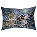 Produktbild Home Dekoration Loveso Weihnachten Zierkissen Startseite Sofa Deko Kissenbezug Schneemann Märchen Winter Christmas Pillowcase (35cm x 50cm) (30 x 70 cm, B)
