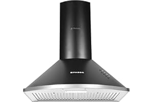 Faber 60 cm 1000 m³/HR Pyramid Kitchen Chimney || 12 year warranty on Motor|| Motor- 240 Watt (HOOD CLASS PRO PB BK LTW 60, B
