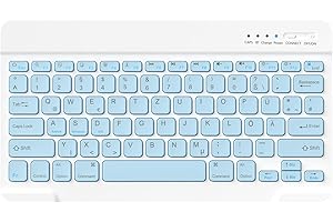 ‎HZD Bluetooth Tastatur, Bluetooth Keyboard, German Layout QWERTZ Lightweight Portable Wireless Keyboard for iPhone, iPad, Samsung, Lenovo, Huawei, Kompatibel Windows, Android, IOS