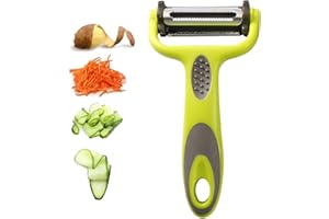 TINKBER Obieraczka do ziemniaków, obieraczka do warzyw, obieraczka do warzyw ze stali nierdzewnej, obieraczka kuchenna, profesjonalna obieraczka ze stali nierdzewnej, odpowiednia do obierania ziemniaków,