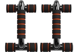 GUKOY Push Up Bars, Pushup Stands Handles Set for Men and Women Workout Gym Exercise Equipment Floor Fitness