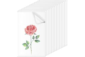 Gsrhzd Perspex Sheet, 15PCS 100 x 150MM Clear Acrylic Perspex Plastic Sheet 1MM Thick Transparent for Picture Frame, Painting, DIY Craft, Display