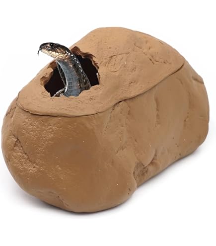 Gecko Hides, Gecko Hide,Reptile Sleeping Cave | Kleine amfibieën Habitat Hideaway klimde decor voor gekko hagedis bebaarde slang schildpadkikker