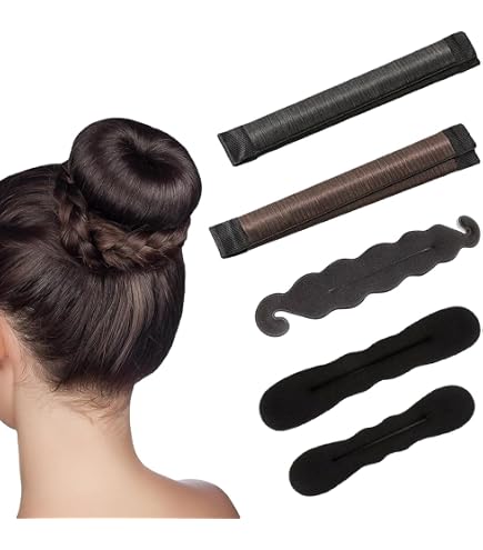 Ciambella Per Capelli (bun Maker) Rotonda Grande, Maglia Francese, Per Chignon E Balletto