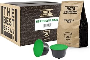 Note d'Espresso - Espresso Bar - Cápsulas de Café compatibles con Cafeteras NESCAFE'* DOLCE GUSTO* - 96 caps