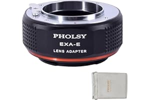 PHOLSY Adaptateur pour objectifs Exakta (Pas Topcon) et Appareil Photo Sony E Mount, a1, a9 II, a7S III/II, a7R V/IV/III/II, a7R a7C a7 IV/III/II, a7 a6600 a6500 a6400 a6300 a6100 a6000 a5100 a5000