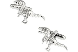 Ashton and Finch 3D Skeleton Dinosaur Cufflinks | Novelty Dinosaur Gifts | Cufflinks for Men