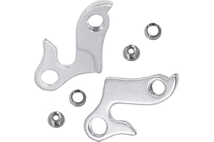 Heting-YQ 2 Piezas Patilla de Cambio Trasera Aleación de Aluminio Adaptador Desviador Percha De Bicicleta Ciclismo de Montaña Patillas de Cambio Trasero para la Mayoría MTB Bicicletas(Astilla)