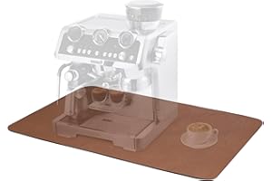 Pietuley Podkładka Pod Ekspres do Kawy 60x40 cm, Mata do Ekspresu do Kawy, Mata do SodaStream Crystal Saturator do wody, Antypoślizgowa Mata do Air Fryer, Szybkoschnąca Mata do Ociekowa brązowy