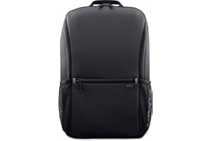 Dell EcoLoop Essential Backpack 14-16'' – Sustainable Everyday Backpack with Laptop Protection, Fits Laptops up to 16", Black