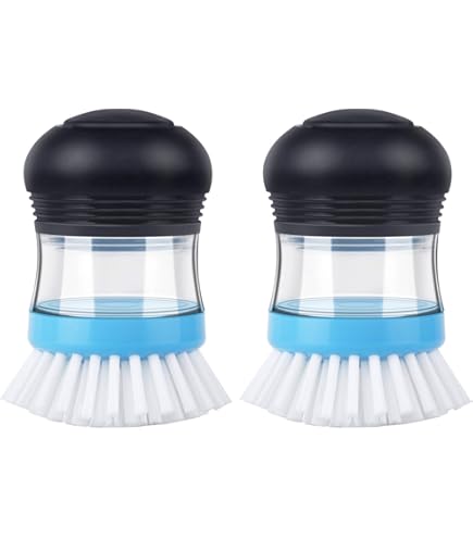 Brosse à Vaisselle KitchenAid Avec Plat De Rangement - Poils Nylon, Poignée Antidérapante