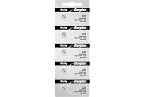 Energizer Pilas de botón 321 SR616SW de óxido de plata para reloj (5 unidades)