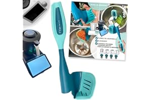 ‎CALOTTI Calotti® Drehkellenspatel Silikon +, für Thermomix® TM7®,TM6®,TM5® und TM31®. Einfaches Aufnehmen von Mixgut dank flexibler Silikonflanke und patentierter Zentrierfunktion - Made in Germany