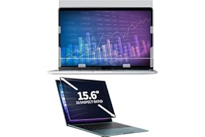‎DEJIMAX DEJIMAX Laptop Sichtschutz 15.6 Zoll Seitenverhältnis 16:9, Anti-Blaulicht und Blendschutz, Privacy Filter schnelle Befestigung, Notebook Sichtschutz Folie Kompatibel mit Lenovo/HP/Dell/Samsung/Asus
