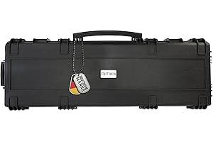 ‎OPTACS OpTacs Waffenkoffer für Langwaffen - Large 118,9x40,5x16,0cm schwarz Schaumstoffpolsterung Koffer Gewehrkoffer Rifle Case für Airsoft Gewehr Waffe Jagd