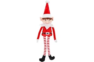 ‎CEPEWA Cepewa Weihnachts-Elf – 40 cm groß, aus kuschelig weichem Plüsch. Perfekt für eine Festliche Weihnachtsstimmung und traditionelle Deko Wichtel Figur