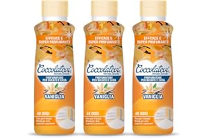 COCCOLATEVI Profumatore Bucato, Essenza Bucato da Utilizzare come Profumatore Bucato Lavatrice e Asciugatrice, Profumatore Casa o Detergente Pavimento (300 ml (Confezione da 3), Vaniglia)