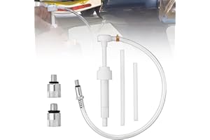 QYRDBGY Untere Einheit Getriebe Schmierpumpe, 8cc Handpumpe Ölpumpe Getriebeölpumpe für Marine-Außenborder mit Einem 96,5 cm Großen Metallwirbel und 2 Adaptern