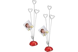 Canzoon porta foto con mollette 2Pcs porta memo da scrivania clip portafoto cuore clip portafoto battesimo per bomboniera matrimonio nascita battesimo compleanno Natale comunione