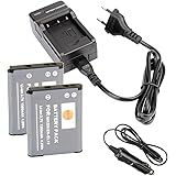 DSTE 2-Pack Rechange Batterie et DC109E Voyage Chargeur pour Nikon EN-EL19 Coolpix S100 S2500 S2600 S2700 S2750 S3100 S3200 S