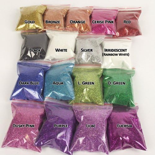 25 Grams Of Extra / Ultra Fine Glitter in Orange For Crafts / Nails / Floristry