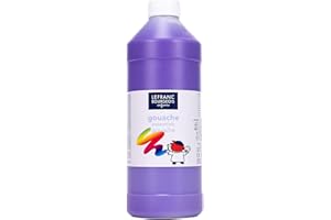 Lefranc Bourgeois - Gouache liquide Essentiel pour enfants - Bouteille 1L - Violet