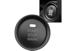Youzzei Mazda Start Stop Knopf Abdeckung, Auto Motor Start Stop Knopf für Mazda 3 Axela Mazda 6 Atenza CX-3 CX-4 CX-5 CX-8 MX-5 Startknopf Abdeckung, Verbessert Aluminiumlegierung Dekor - Schwarz