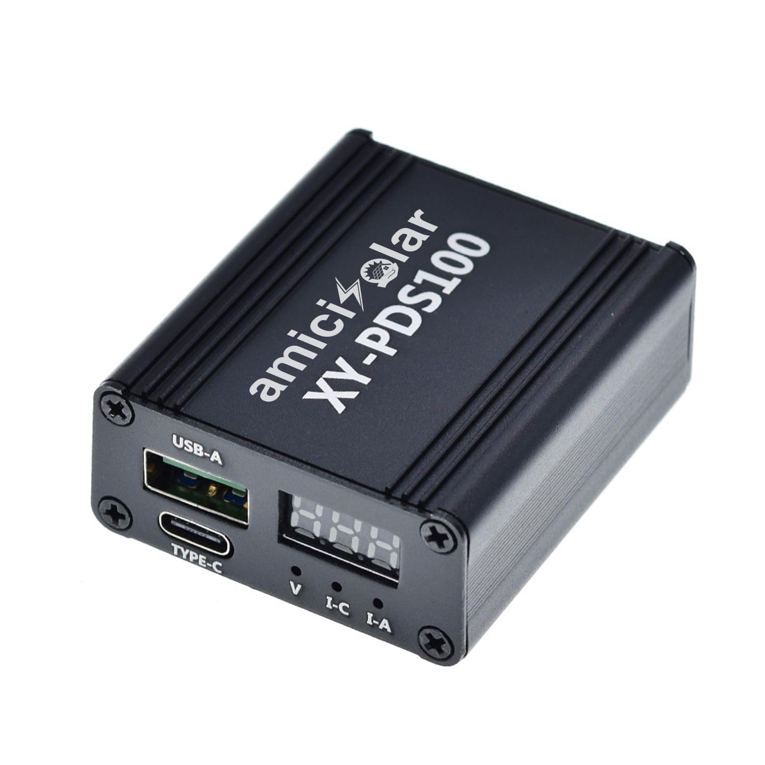 amiciSolar 100W DC-DC Mobile Quick Charger, 12~28V DC Step Down Module with QC4.0, QC3.0, Type-C USB Protocols – Supports PD3.0, VOOC, Dash