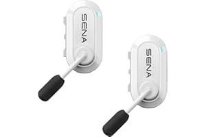 SENA BiKom 20 Système de Communication Mesh pour activités en Plein air, léger ne pesant Que 20 grammes (Blanc, Pack Double)