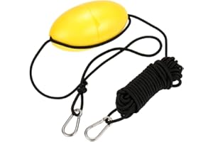 Docooler 9.1m / 30ft Kayak Drift Anchor Tow Rope Tow Line Long Nylon Rope Stainless Steel Clips Kayak Accessory