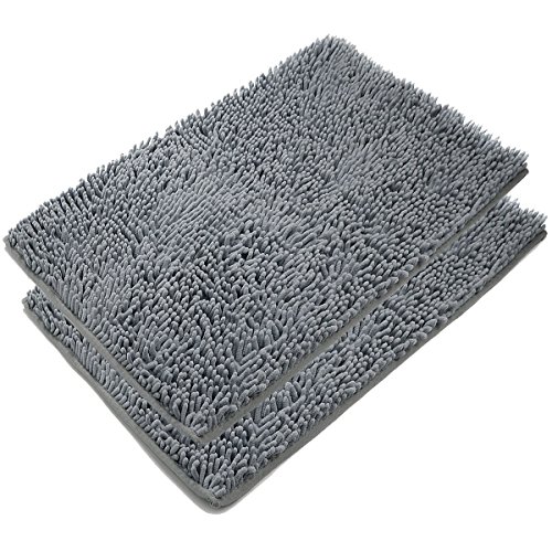 Leefrei Anti-Rutsch-Beschichtung Badematte /Badvorleger /Badteppich / Duschvorleger (50x80cm, Graux2er)