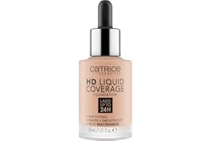 CATRICE Hd Liquid Coverage Base De Maquillaje, Tono 020 - 30 Ml, Rose Beige, Vanilla