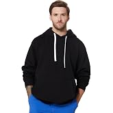 Amazon Brand - Symbol Men's Cotton Blend Hooded Sweatshirt | Drawstring & Kangaroo Pocket (Available in Plus Sizes)