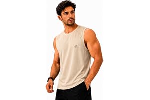 CHKOKKO Sleeveless T Shirts Gym Vest for Men Workout Premium Cotton Blend | Solid Premium Cotton Blend Fabric Sando Running Vest Lightweight & Breathable Casual Summer Wear for Boys Gym Workout