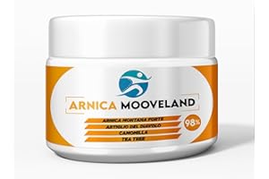 Gel Arnica Mooveland 98% extra forte per cavalli uso umano – gel naturale con Arnica, Artiglio del Diavolo, Camomilla e Tea Tree | sollievo dolori articolari e muscolari | 100% naturale | 500 ml