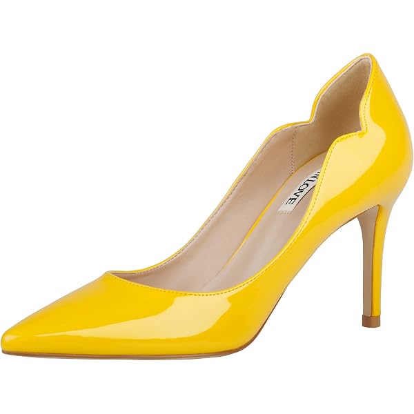 COLETER Women’s Pointed Toe Stiletto Pumps – 4 Inch Heels, Slip-On, Great For Weddings & Parties