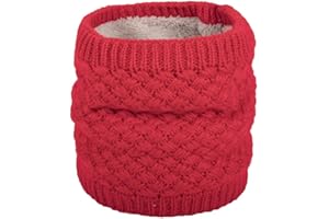 COZYAN Calentador De Cuello De Punto Forro de Lana Bufanda Circular de Doble Capa a Prueba de Viento para Hombres Mujeres Pañuelo Para el Cuello