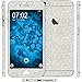 Produktbild 2 x Glitzer-Folienset für Apple iPhone 6s / 6 silber PhoneNatic Schutzfolien