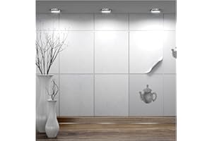 ‎FOLIESEN FoLIESEN - Fliesenaufkleber 20x25 cm | selbstklebende Fliesen-Folie für Bad & Küche | entfernbare Klebe-Folie für Wandfliesen Küchenrückwand & Bordüren | 200 Klebefliesen, .:Dekor White Marble